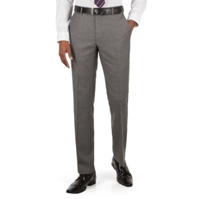 Hammond & Co. by Patrick Grant Grey pick and pick plain front tailored fit suit trouser